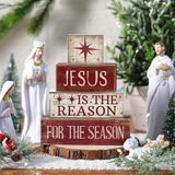 4 Pcs Christmas Table Decoration Jesus Decor Christmas Tiered Tray