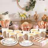 Dandat 350 Pcs Baby Shower Plates Set Baby Shower Party Supplies