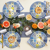 HSPAIDYP 100Pcs Lemon Party Plates Supplies - 9" & 7" Citrus Fruit