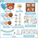 We Can Bearly Wait Baby Shower Decorations Teddy Bear Boho Balloons