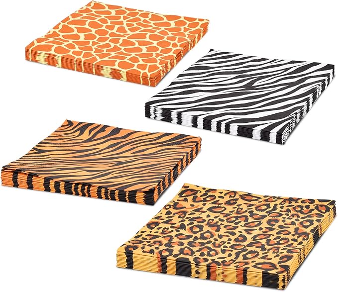 Jungle Zoo Animal Print Party Supplies Disposable Jungle Safari