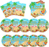 Tropical Retirement Party Decorations Dinnerware & Napkins for