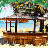 130 Pcs Tiki Party Supplies Sets Hawaiian Party Decor Luau Plates