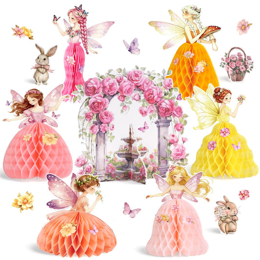 Paper Jazz Fairy Birthday Party Centerpieces for Table, Fairy