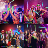 OLUPP 148 PCS Glow in the Dark Party Supplies, 16 Fiber Optic Wands,