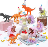 27 Pcs Dinosaur Birthday Party Decorations Animal Cake Toppers with