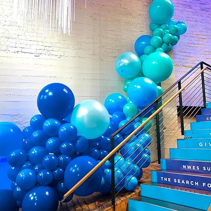 PartyWoo Royal Blue Balloons 100pcs of 5 Inch Dark Blue Latex