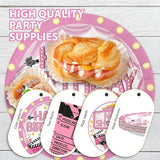 96Pcs Movie Night Party Decorations Pink Movie Plates and Napkins
