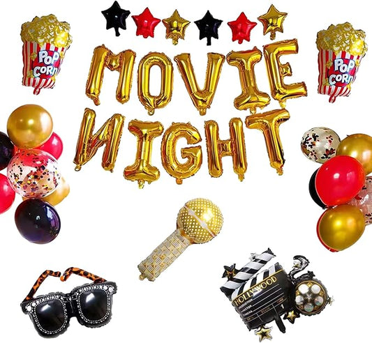 Movie Night Decorations 26 Pcs Movie Night Supplies Movie Theme