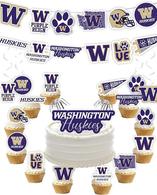Washington Party Supplies for Football, Birthday Gift, Graduation