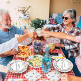 252 Pcs Wildflowers Retirement Party Tableware Set Included Plates