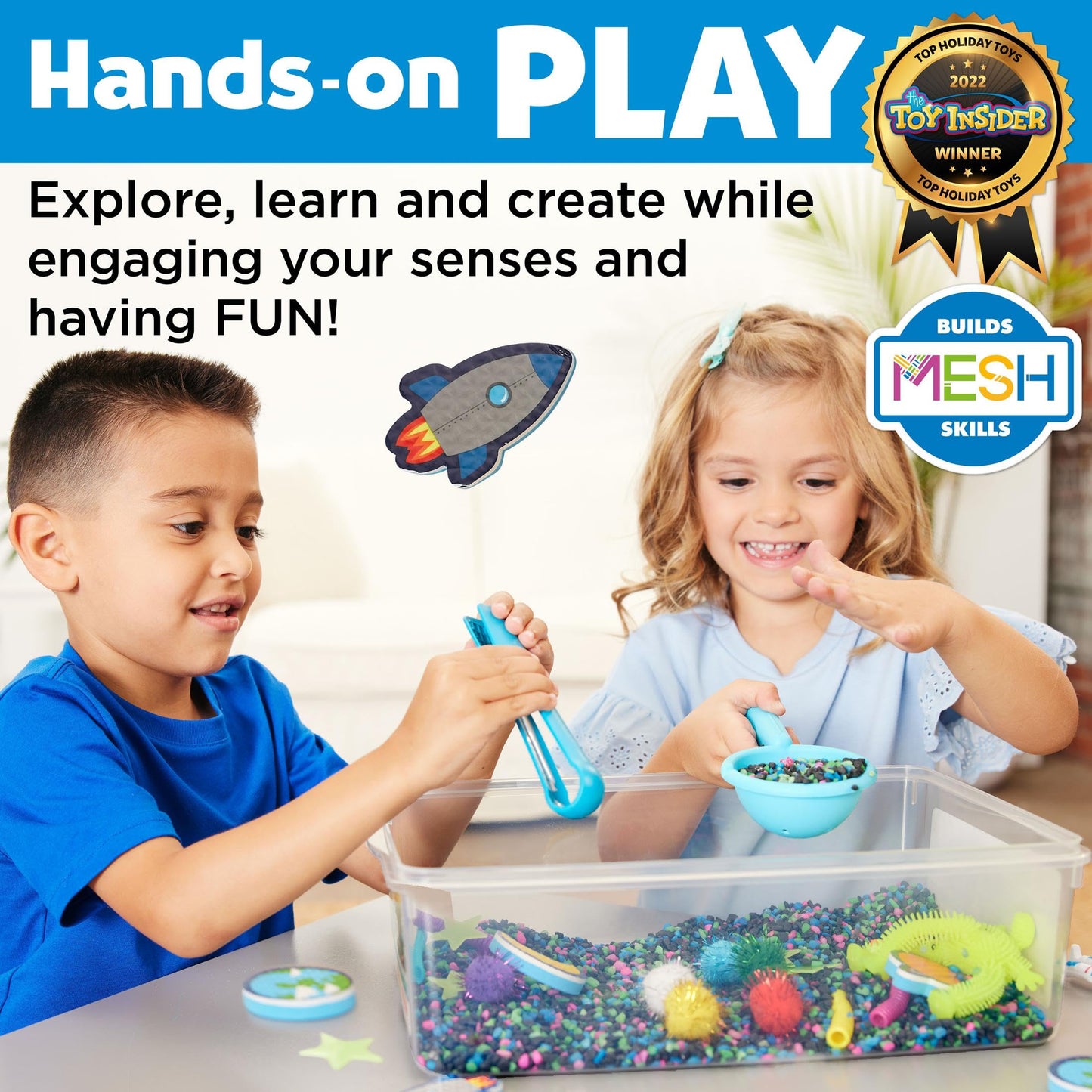Creativity for Kids Sensory Bin: Outer Space Toys - Preschool and