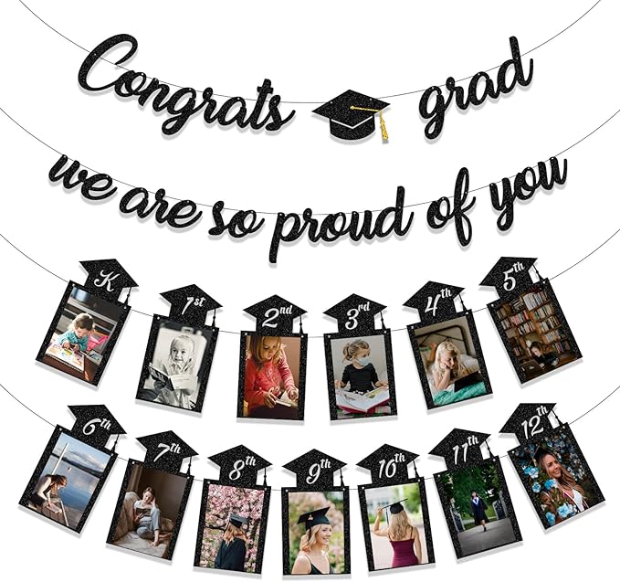 Graduation Decorations Class of 2026 Party Supplies Congrats Grad We