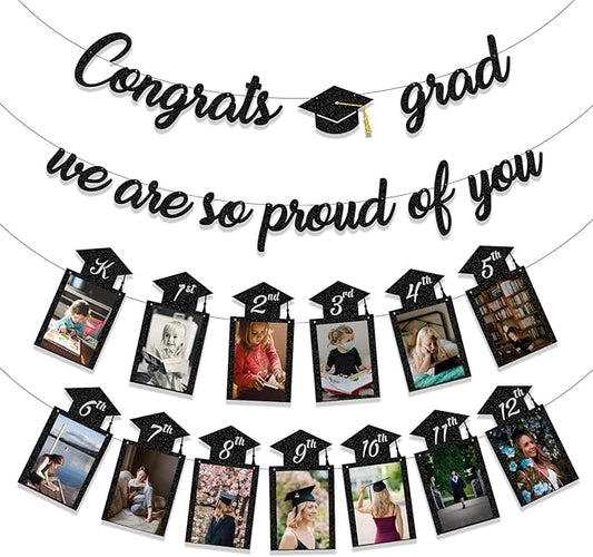 Graduation Decorations Class of 2026 Party Supplies Congrats Grad We
