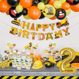 50Pcs Construction Cups 12oz Construction Themed Party Cups for Home