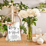Bucherry 100 Pcs Bridal Shower Diamond Engagement Rings with Rings