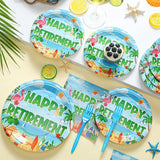 96 Pcs Retro Hawaiian Retirement Party Decorations Retirement Party