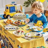 96 Pcs Construction 2nd Birthday Party Supplies Construction Truck