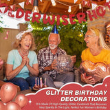 Fulmoon Set of 3 Pre Strung Older Wiser Hotter Glitter Banner Funny #5