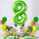 KatchOn, Light Green Number 8 Balloon - 40 Inch | Green Neon 8