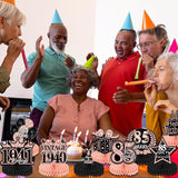 85th Birthday Party Decorations - 9PCS Happy 85th Birthday Table