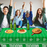 QZYL Football Party Supplies, Disposable Football Tablecloth, 4 PCS
