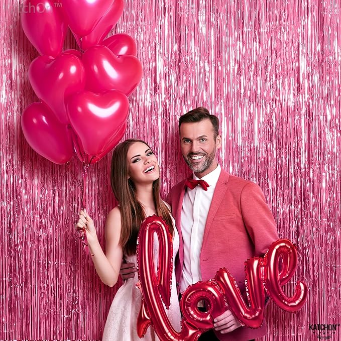 KatchOn, Pink Streamers for Party Decorations - XtraLarge 3.2x8 Feet,