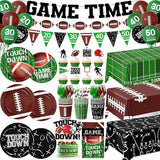 Football Party Decorations Serve 24 189Pcs Football Party Supplies