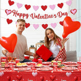 Valentine's Party Decorations 196 Pcs Valentines Plates and Napkins