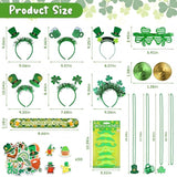 134Pcs St Patrick's Day Accessories Party Favor Set with Stickers