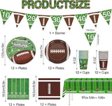 74Pcs Football Party Decorations Supplies Football Party Decoration