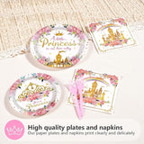 96Pcs Princess 1st Birthday Party Decorations One ce Upon a Time