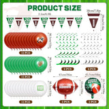 55Pcs Football Party Decorations Streamers Balloons Football Photo