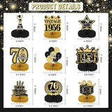 70th Birthday Decorations Men, Happy Vintage 70 Years Old Honeycomb