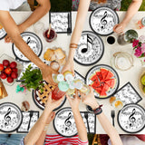 Musical Note Plates Napkins Music Themed Party Tableware Musical Notes