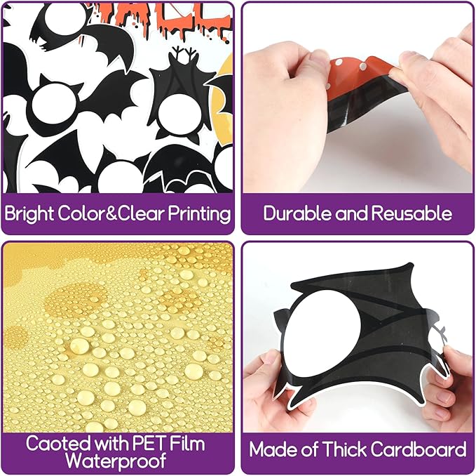 Happy Halloween Bulletin Board for Classroom Decoration Bat Pumpkin