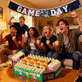 Football Party Supplies Kit Huge 24X14 Inch Football Snack Stadium