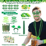 LSCQYYCC St Patrick's Day party gift set including shamrock glasses
