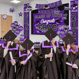 Graduation Decorations 2026 Purple Graduation Party Decor Set include