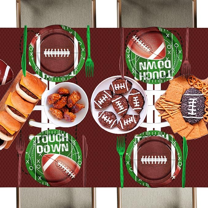 Football Party Supplies Kit Serve 25 178Pcs Football Theme Party