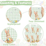 6 Pack Easter Tablecloth, 54" x 108" Disposable Easter Decorations