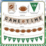 Game Time Football Burlap Banner Football Party Favors Decorations