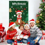 ASTARON Christmas Party Games for Kids, Pin The Hat on Reindeer with