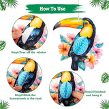 Tropical Party Decorations Hawaiian Party Decor with Paper Parrots