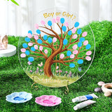 Gender Reveal Fingerprint Tree Boy or Girl Ideas Baby Shower Tree