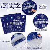100PCS Retirement Party Supplies The Legend Has Retired Paper Plates