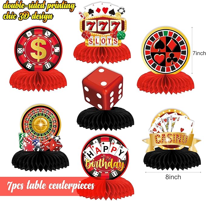 Casino Theme Party Decorations Casino Birthday Decorations Supplies