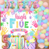 Hi Five Birthday Party Decorations for Girls, 5th Birthday Decorations