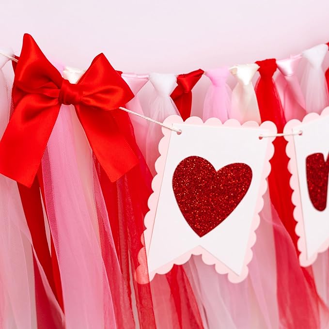 Valentine's Day One High Chair Banner Valentine's Day Themed First