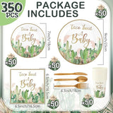 350 Pcs Taco' Bout A Baby Party Decorations Cactus Taco Pampas Grass